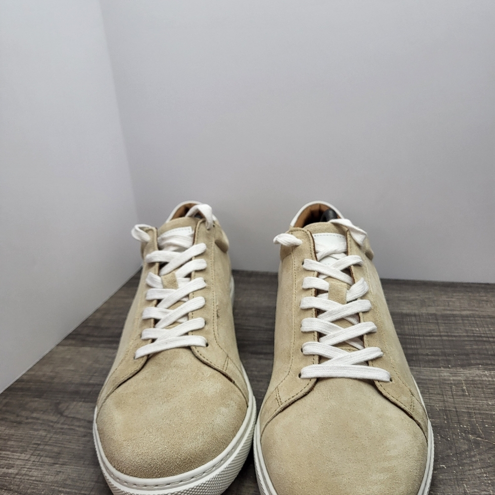Allen Edmonds CourtSide Sneaker Sand Suede Beige Size 12 D Mens New - Picture 4 of 8